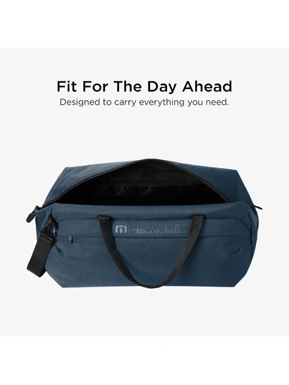 TravisMathew Lateral Duffel Weekender Bag, Navy